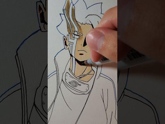 Drawing Boruto Otsutsuki Mode #shorts