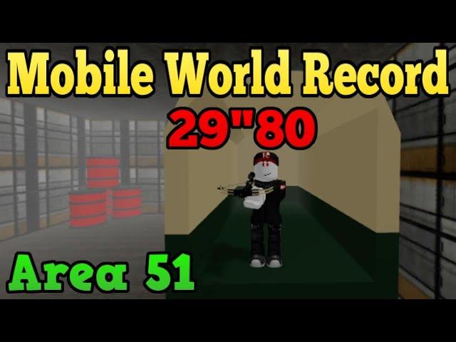 Mobile Killhouse World Record [29”80] Roblox Survive And Kill The Killers In Area 51