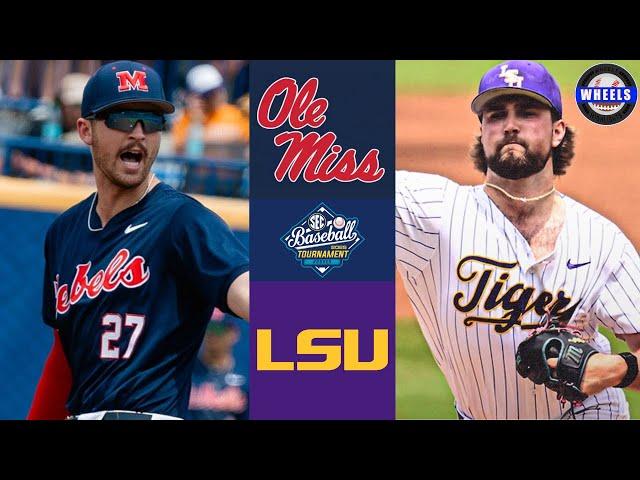 #7 Ole Miss vs #3 LSU | SEC Tournament Semifinal | 2025 College Baseball Highlights