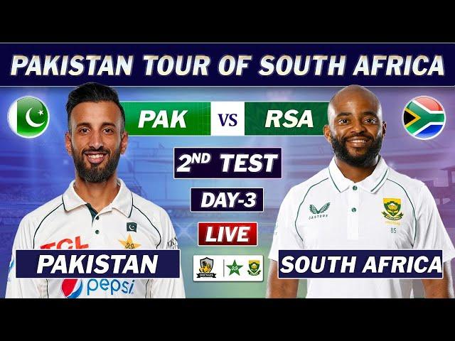 PAKISTAN vs SOUTH AFRICA 2nd TEST MATCH DAY 3 LIVE COMMENTARY | PAK vs SA TEST LIVE