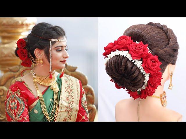 Beautiful Front To Back Hair Style For Wedding | Attractive Easy Low Bun | Hairstyle |