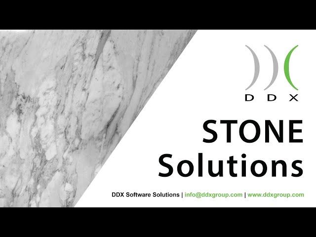 DDX Software Solutions | Stoneworking solutions