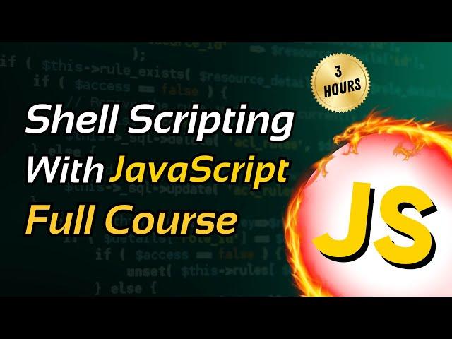 JavaScript Shell Scripting Full Course  Shell Scripting Tutorial For Beginners ️