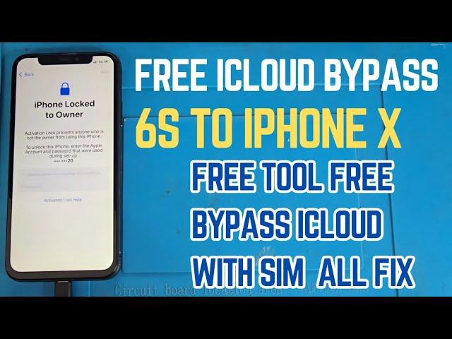 Free iCloud Bypass With Sim iPhone 6s To iPhone X | iPhone 5s To iPhone 10 Free iCloud Bypass 2025