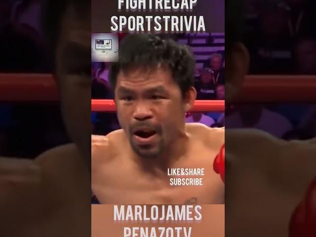 MANNY PACQUIAO DROP KEITH THURMAN WITH A QUICK RIGHT HOOK