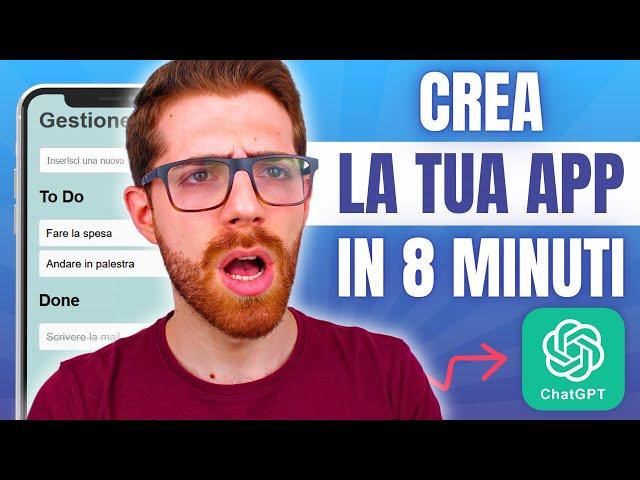 ChatGPT ha creato la mia APP in meno di 10 minuti ... 