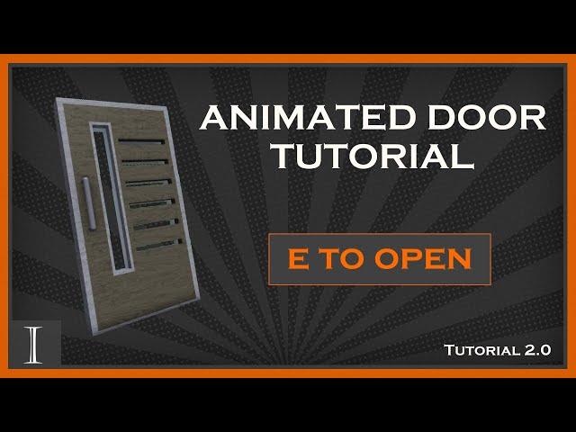 Animated Door Tutorial - Roblox Studio 2021