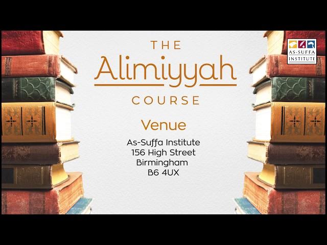 The Alimiyyah Course | As-Suffa Institute