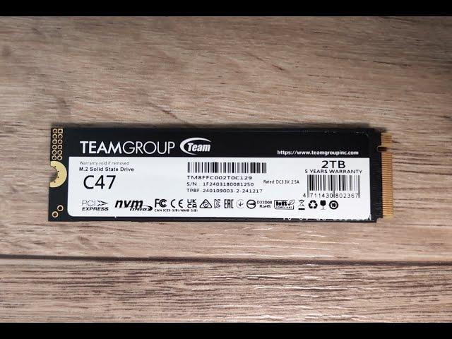 Обзор M2 NVMe SSD Teamgroup T-Create Classic C47, с ёмкостью 2ТБ