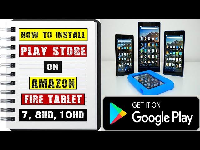 HOW TO INSTALL GOOGLE PLAY STORE ON AMAZON FIRE TABLET HD 10 2022 (ALL GENERATIONS)