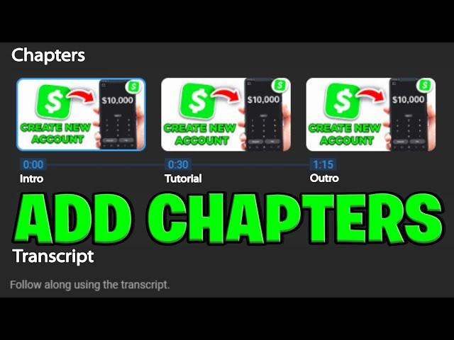 How To Add Chapters To YouTube Video With Timestamps 2024!