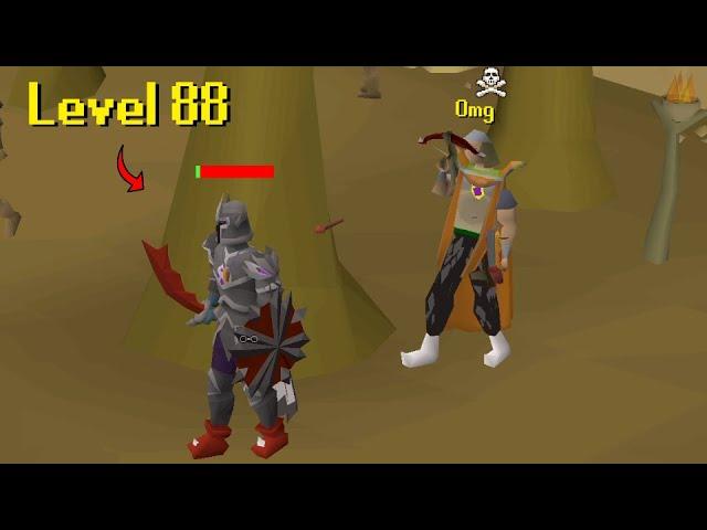 He found a Level 88 with Full Torva... and PKed him