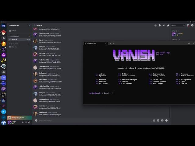 Fastest Free Discord Raider VANISH