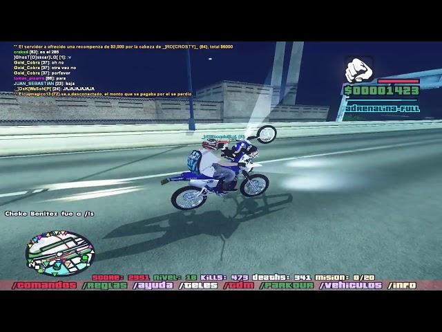 GTA San Andreas DT 125 Azul Stunt