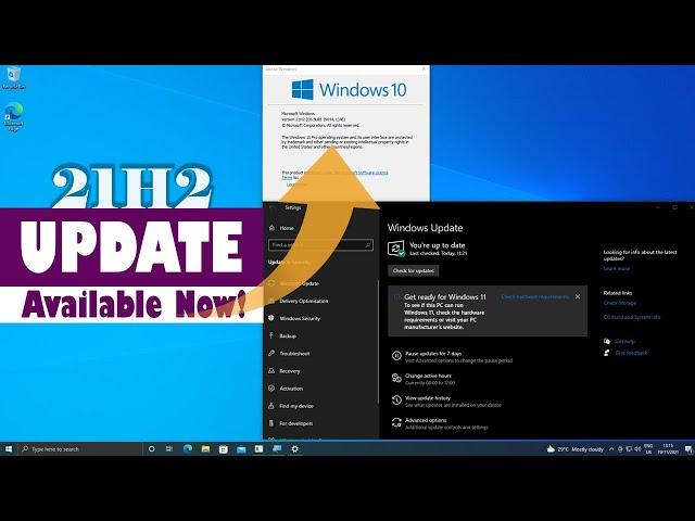 Update Windows 10 21H2 | Download Assistant & Install | November 2021