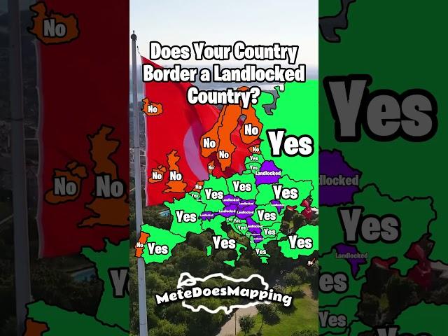 Does your country border a landlocked country?  #mapping #shorts