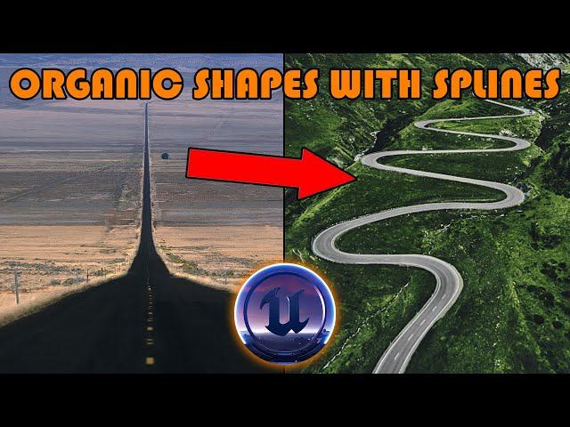 How To Make Organic Shapes In Unreal Engine 5 | Splines Tutorial