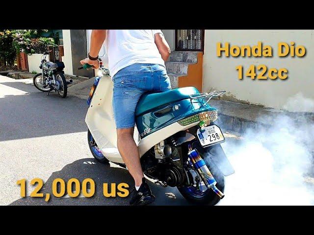 Honda Dio AF-18 142cc ACELERACION LAS MAS CARAS DE RD ?