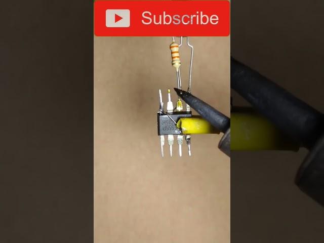 Great invention!!!!simple led project using NE555 IC #shorts #short #trending  #youtubeshorts