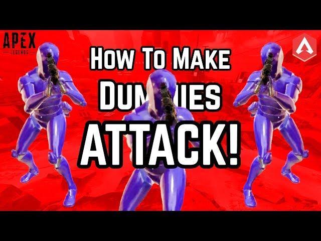 FIRING RANGE EASTER EGG SOLVED!! How To Make Dummies ATTACK In Apex Legends