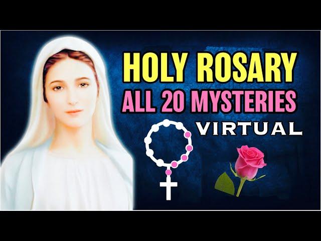 Holy Rosary ALL 20 Mysteries VIRTUALJOYFULLUMINOUSSORROWFULGLORIOUS