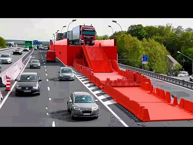 Almanların Muhteşem Teknolojisi! Trafiği Durdurmadan Yolları Asfaltlıyorlar