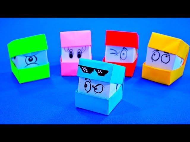 Cubes changing face - Funny origami game