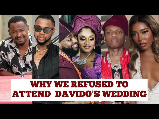 Hidden Reason Why These 10 Nigerian Celebrities Snubbed Davido And Chioma’s Wedding #davido #chioma