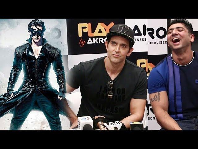 Hrithik Roshan's FUNNY Moments With Media Reporters Asking About Krrish 4