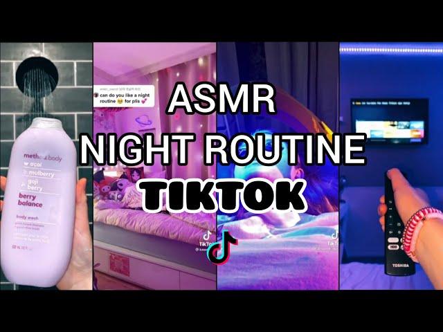 Satisfying  Night Routine ASMR  TIKTOK Compilation • Aesthetic, School..