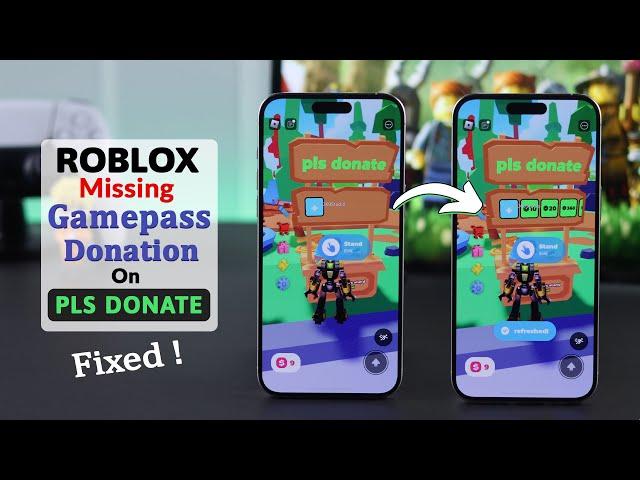 Fix - Missing Gamepass Donation Buttons in Pls Donate on iPhone or iPad's Roblox!