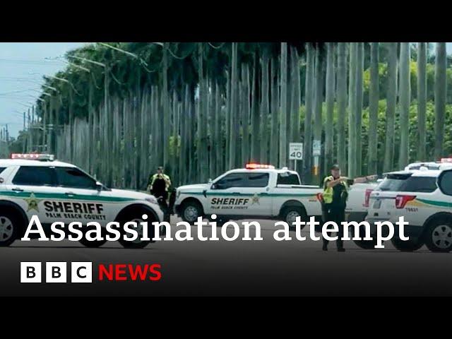 Man in custody after "apparent assassination attempt" on Trump | BBC News