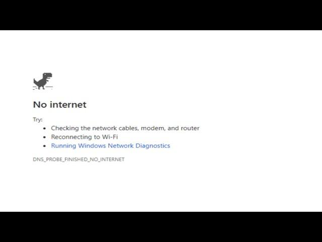 Comment réparer l'erreur « DNS Probe Finished No Internet