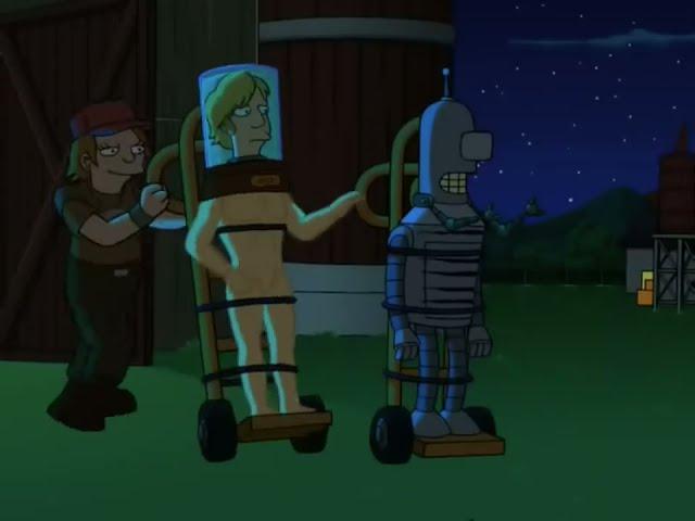 Futurama - They can't just melt down broken robots, not right when they're kissing my ass