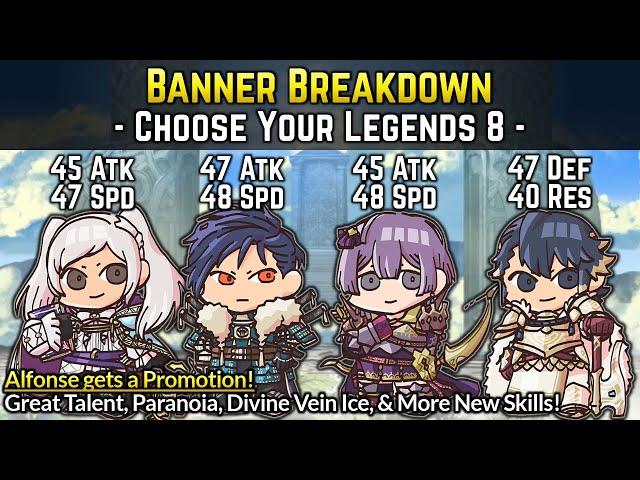 Brave Alfonse, Bernadetta, Felix, & Female Robin (CYL 8) | Banner Breakdown: Choose Your Legends 8