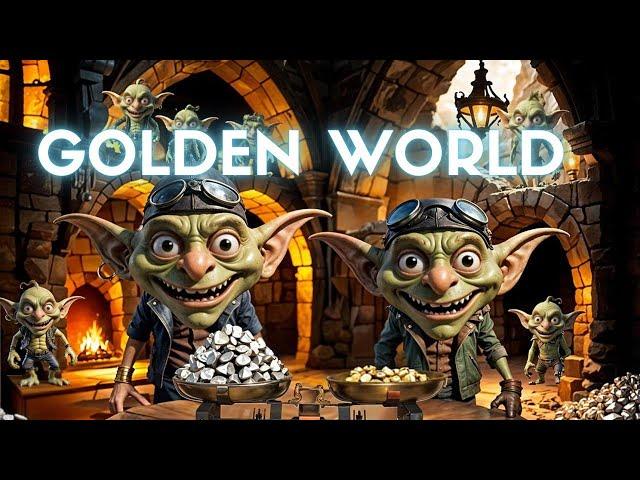 GOBLIN MINE, GOLDEN WORLD,  ЗОЛОТАЯ ШАХТА, ТОКЕН GOBLIN