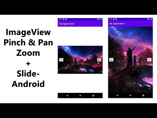 Image Slider With Pan And Pinch Zoom Example - Android Studio