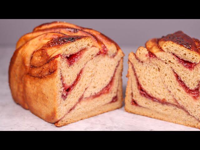 How to Make a Peanut Butter & Jam Babka