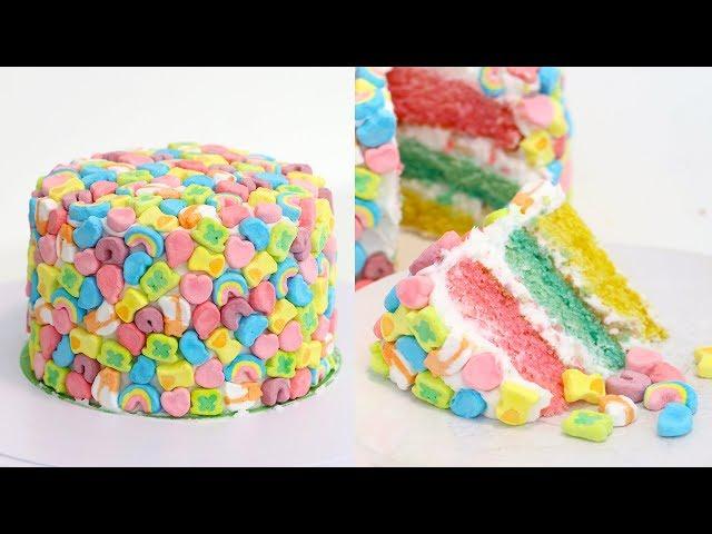 How to Make a Lucky Charms Marshmallow Cake | RECIPE