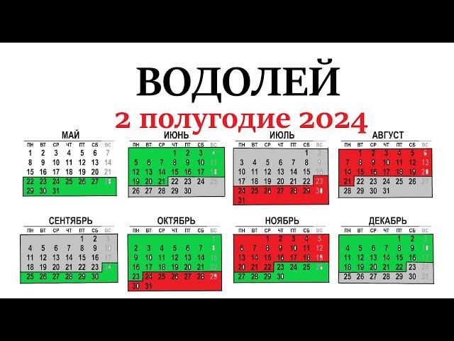 ВОДОЛЕЙ 2 полугодие 2024 г. Таро прогноз - гороскоп июль/ август/сентябрь/октябрь/ноябрь/декабрь