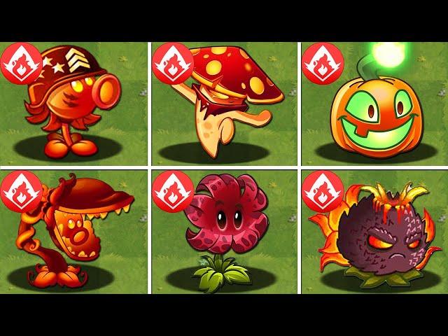 100% All FIRE Plants LEVEL 1000 vs All Final Boss - Plants vs Zombies 2 Mod