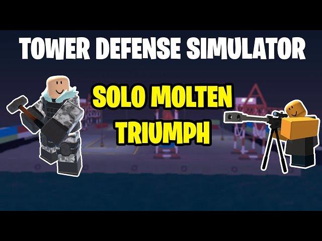 Tower Defense Simulator - Solo Molten Triumph | Enderbot Cyborg