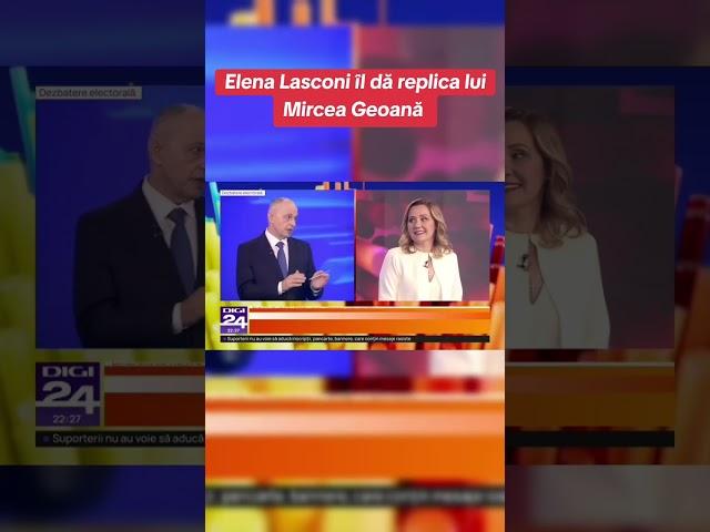 Elena Lasconi ii da replica lui Mircea Geoana #dezbatere #digi24 #alegeri #romania #lasconi #geoana