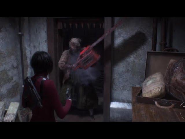 Resident Evil 4 Remake Ada Vs Bella Sister Chainsaw Brutal New Death Animation