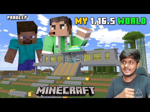 Showing My 1.16.5 World To Pradeep | Minecraft In Telugu | GMK GAMER