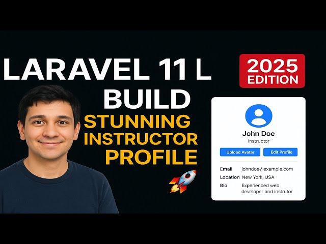 How to Build a Dynamic Instructor Profile in Laravel 11 | Complete LMS Project (FREE Source Code!)