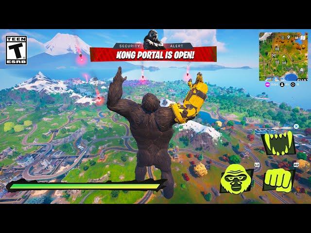 KONG vs GODZILLA in Fortnite! (New Update)