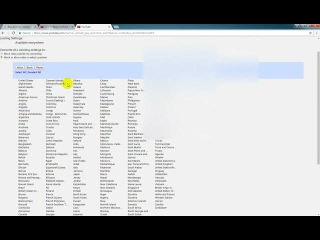 How to block Youtube Videos in Specific Countries 2020    Network Partner    block specific country