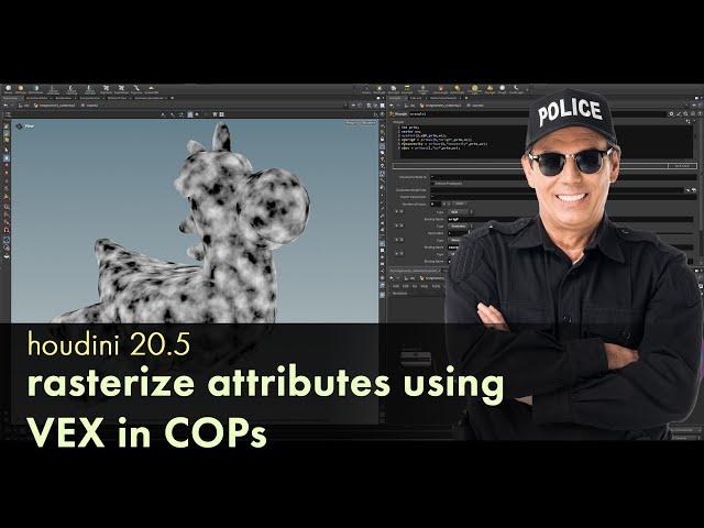 Houdini 20.5 - Rasterize attributes using VEX in COPs