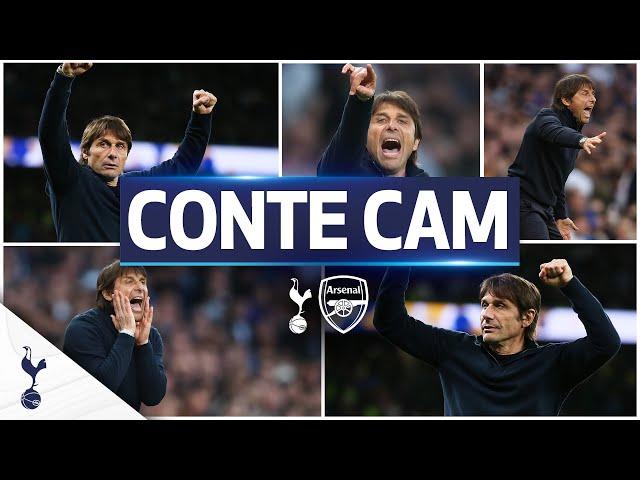 Conte's INCREDIBLE celebrations in his first North London Derby  | CONTE CAM | Spurs 3-0 Arsenal